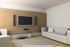 3D render modern interior of living-room